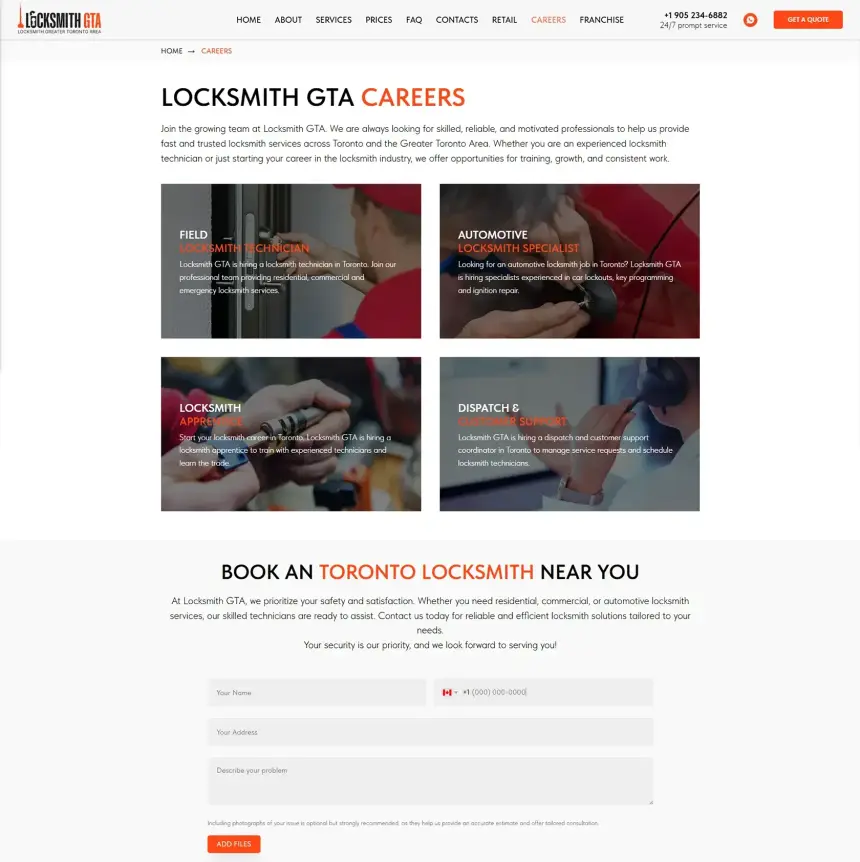 Services de Locksmith GTA pour les maisons, les commerces et les voitures