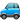 emoji blue car