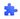 3D blue puzzle piece