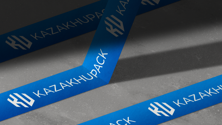 KazakhUpack branded packing tape