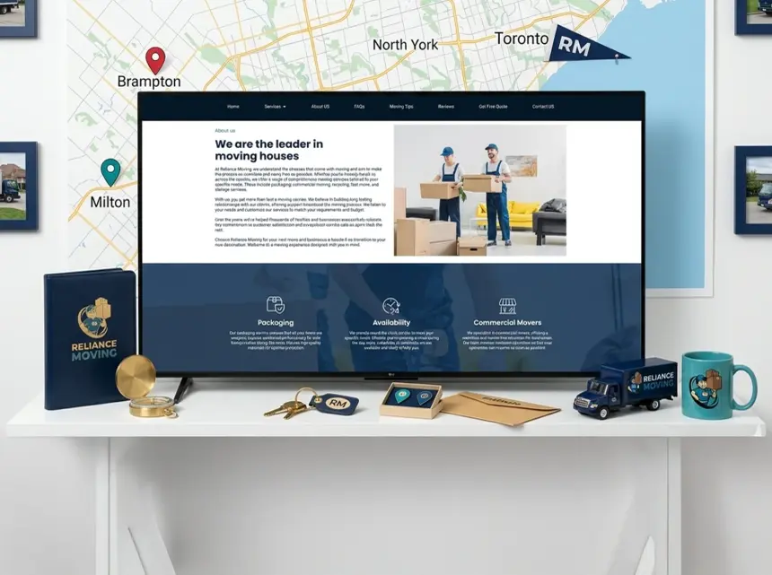 Reviews and FAQ on the Reliance Moving home page