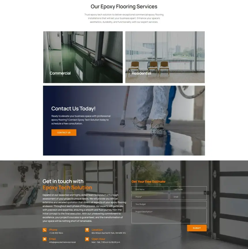Commercial flooring projects of Epoxy Tech Solution