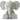 Күлімсіреген сұр піл тәрізді жұмсақ ойыншық