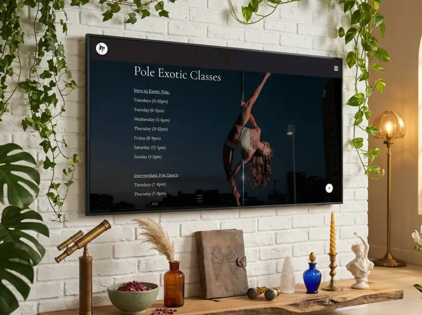 Exotic class page on the studio website