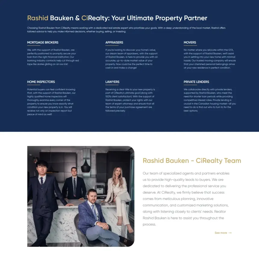 Agent profile and track record on RashidCiRealty.com