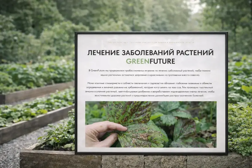 GreenFuture project page on a laptop