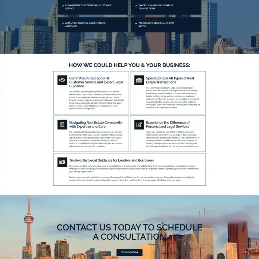 Core values and services of VG Law
