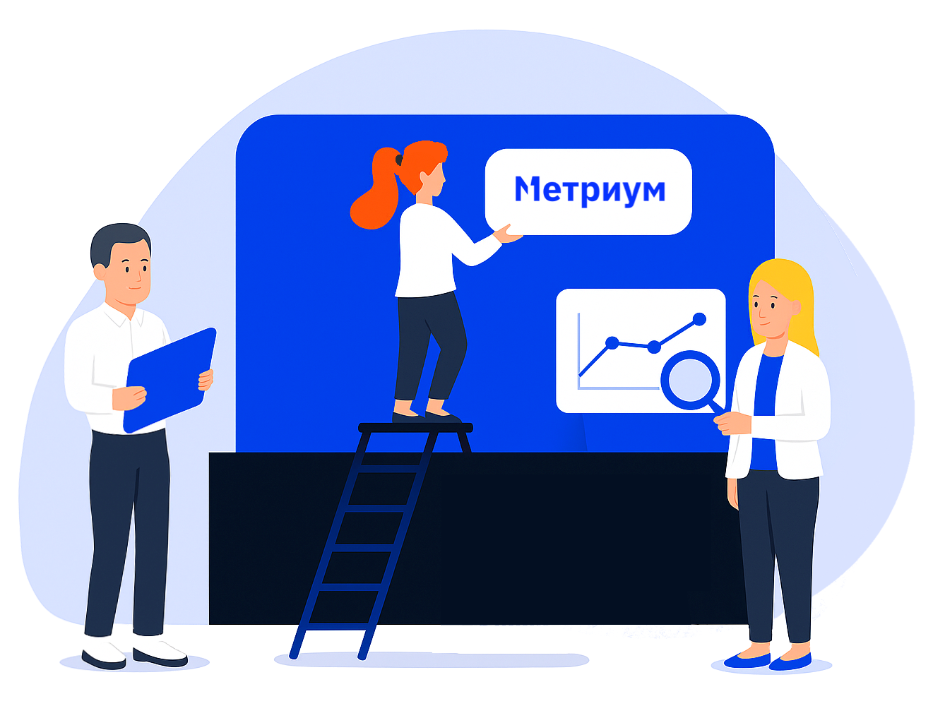 Команда маркетингового агентства Метриум собирает Dashboard